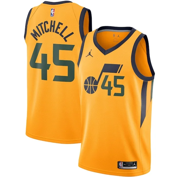 Carino Accattivante Magnifico Donovan Mitchell Utah Jazz Jordan Brand 2020/21 Swingman Jersey Statement Edition Gold