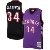 Carino Bellissimo Ottimo Hakeem Olajuwon Toronto Raptors 2001/02 Hardwood Classics Swingman Jersey Purple