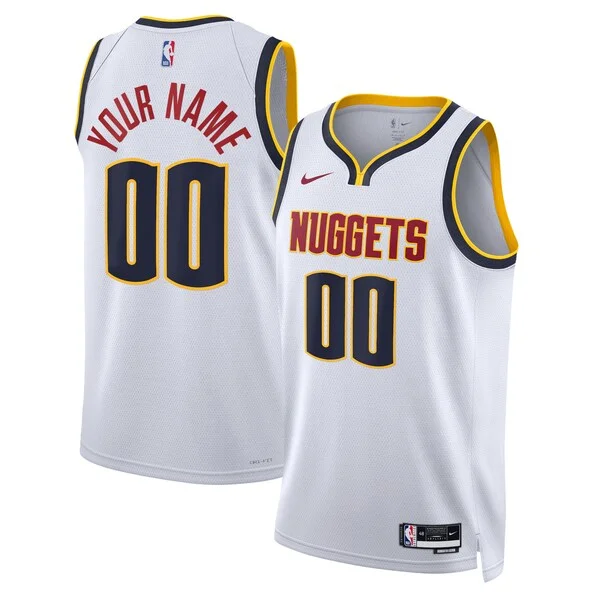 Carino Denver Nuggets Nike Unisex Swingman Custom Jersey White Association Edition