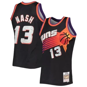 Carino Fantastico Steve Nash Phoenix Suns 1996/97 Hardwood Classics NBA 75th Anniversary Diamond Swingman Jersey Black