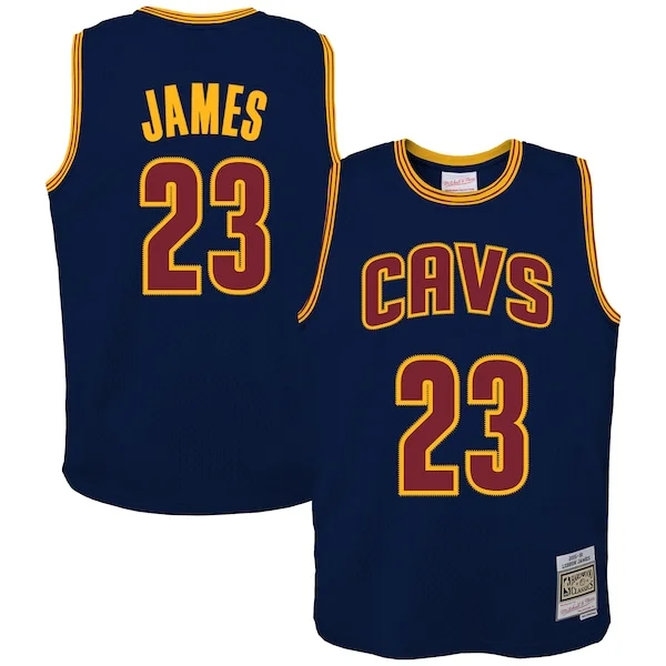 Carino Magnifico LeBron James Cleveland Cavaliers Youth 2008/09 Hardwood Classics Swingman Jersey Navy