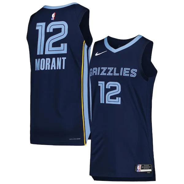 Carino Pratico Ja Morant Memphis Grizzlies Nike Authentic Jersey Association Edition Navy