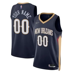 Carino Pratico New Orleans Pelicans Nike 2021/22 Diamond Swingman Custom Jersey Icon Edition Navy
