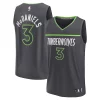 Carino Prestigioso Jaden McDaniels Minnesota Timberwolves Youth Fast Break Replica Player Jersey Statement Edition Black