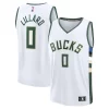 Carino Raffinato Duraturo Damian Lillard Milwaukee Bucks Fast Break Replica Player Jersey Association Edition White