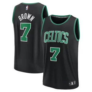 Eccezionale Prestigioso Jaylen Brown Boston Celtics Youth Fast Break Replica Player Jersey Statement Edition Black