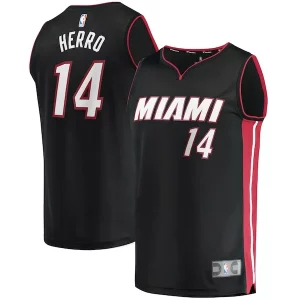 Carino Tyler Herro Miami Heat Fast Break Replica Jersey Icon Edition Black