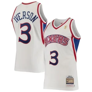 Classico Allen Iverson Philadelphia 76ers 1996/97 Hardwood Classics Authentic Jersey White