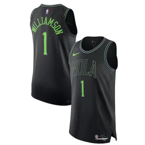 Classico Attraente Lussuoso Nike Zion Williamson New Orleans Pelicans Authentic Jersey City Edition Black