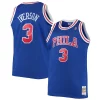 Classico Attraente Stupendo Allen Iverson Philadelphia 76ers 1996/97 Big & Tall Hardwood Classics Swingman Jersey Royal/Black/Red/White