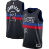 Classico Cade Cunningham Detroit Pistons Jordan Brand Unisex Swingman Jersey Statement Edition Black