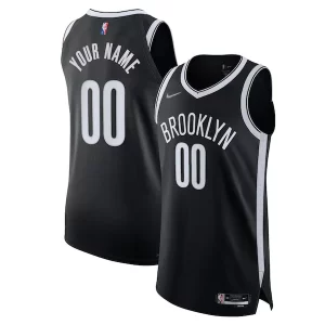 Classico Cool Brooklyn Nets Nike 2021/22 Diamond Authentic Custom Jersey Icon Edition Black