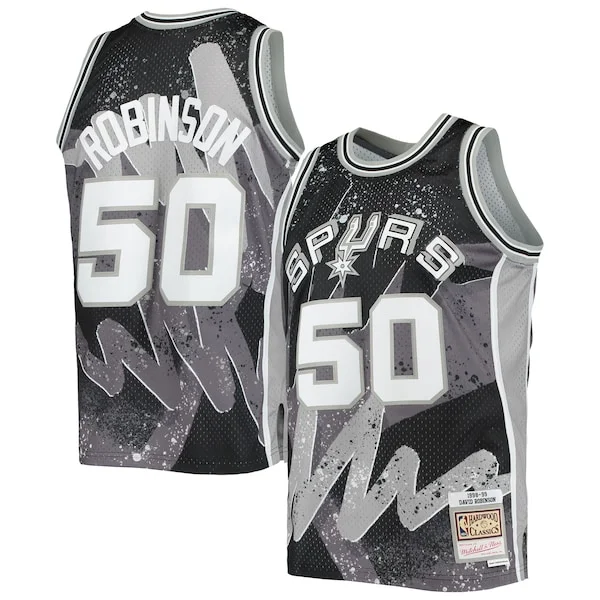 Classico David Robinson San Antonio Spurs Hardwood Classics 1998/99 Hyper Hoops Swingman Jersey Black