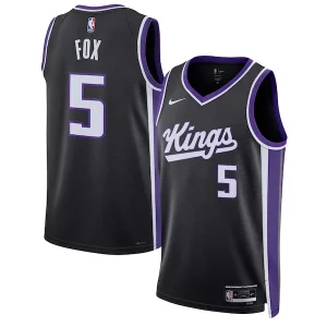 Classico De'Aaron Fox Sacramento Kings Nike Unisex Swingman Jersey Icon Edition Black/White