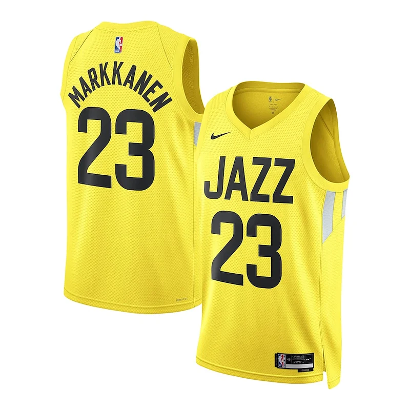 Carino Lauri Markkanen Utah Jazz Nike Unisex Swingman Jersey Association Edition Gold