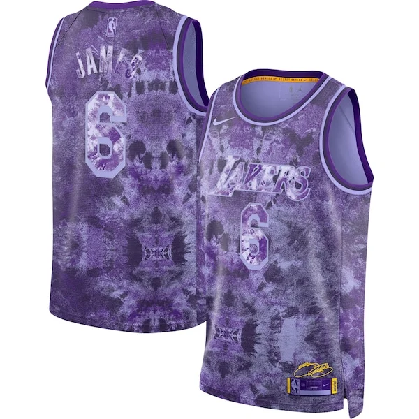 Classico LeBron James Los Angeles Lakers Nike Unisex Select Series Swingman Jersey Purple