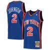 Classico Lussuoso Resistente Larry Johnson New York Knicks 1998/99 Hardwood Classics Swingman Jersey Blue