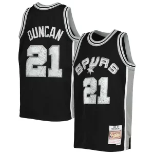 Classico Meraviglioso Ottimo Tim Duncan San Antonio Spurs Youth 1998/99 Hardwood Classics 75th Anniversary Diamond Jersey