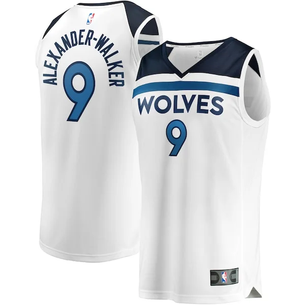 Classico Nickeil Alexander Walker Minnesota Timberwolves Youth Fast Break Replica Player Jersey Association Edition White