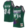 Classico Ray Allen Milwaukee Bucks 1996/97 Hardwood Classics NBA 75th Anniversary Diamond Swingman Jersey Green