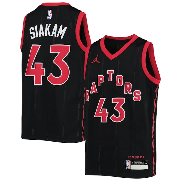 Classico Resistente Pascal Siakam Toronto Raptors Jordan Brand Youth 2020/21 Swingman Jersey Statement Edition Black