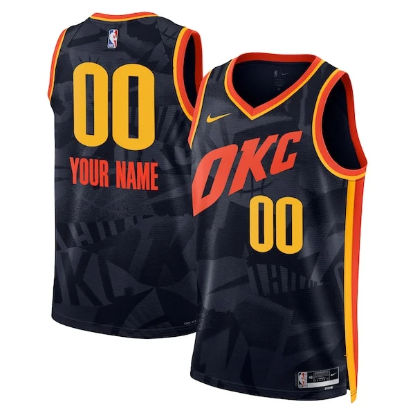 Classico Robusto Oklahoma City Thunder Nike Unisex 2023/24 Custom Swingman Jersey Navy City Edition