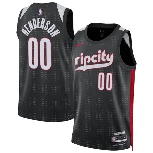Classico Scoot Henderson Portland Trail Blazers Nike Unisex 2024/25 Swingman Player Jersey City Edition Black