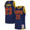 Classico Splendido Delizioso LeBron James Cleveland Cavaliers 2015/16 Hardwood Classics Authentic Jersey Navy