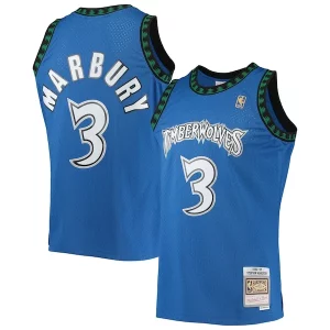 Classico Stephon Marbury Minnesota Timberwolves 1996/97 Hardwood Classics Swingman Jersey Blue