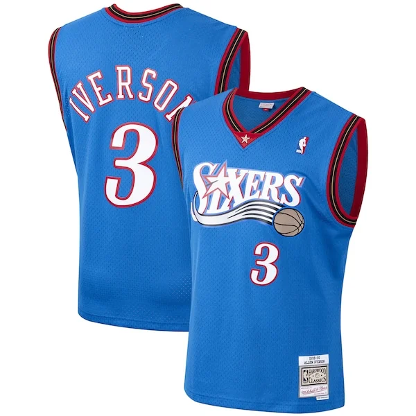 Classico Stupendo Allen Iverson Philadelphia 76ers 1999/2000 Hardwood Classics Swingman Jersey Royal