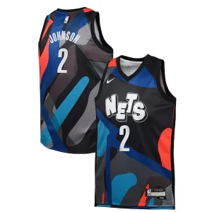 Classico Trendy Cameron Johnson Brooklyn Nets Nike Youth Swingman Replica Jersey City Edition Black