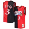 Comodo Allen Iverson Philadelphia 76ers Hardwood Classics 2000/01 Split Swingman Jersey Black/Red