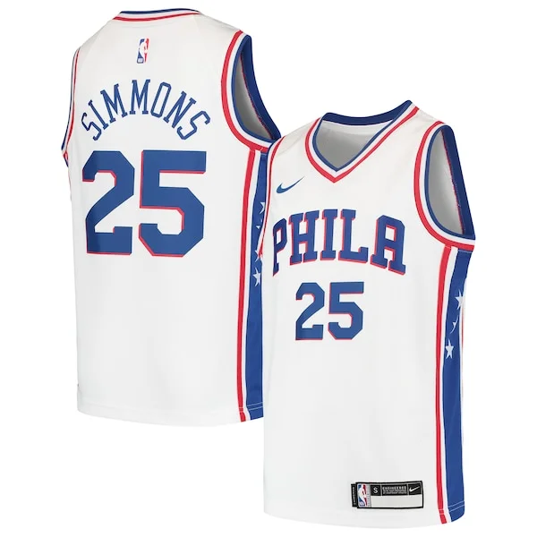 Comodo Ben Simmons Philadelphia 76ers Nike Youth Swingman Jersey White/Royal