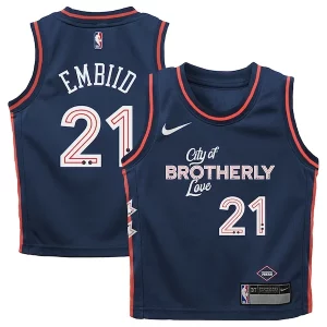 Comodo Carino Classico Joel Embiid Philadelphia 76ers Nike Toddler Swingman Replica Jersey City Edition Navy