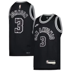 Comodo Carino Keldon Johnson San Antonio Spurs Nike Youth 2022/23 Swingman Jersey Classic Edition Black