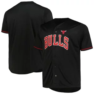 Prestigioso Fascinante Robusto Chicago Bulls Profile Big & Tall Pop Jersey Black