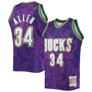 Comodo Classico Incantevole Ray Allen Milwaukee Bucks Hardwood Classics 2000/01 Lunar New Year Swingman Jersey Purple