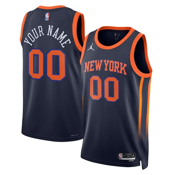 Comodo Delizioso Versatile New York Knicks Jordan Brand Unisex 2022/23 Swingman Custom Jersey Statement Edition Navy