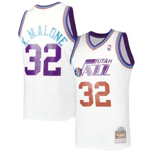 Comodo Karl Malone Utah Jazz 1991/92 Hardwood Classics Reload 3.0 Swingman Jersey White