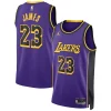 Comodo Magnifico LeBron James Los Angeles Lakers Jordan Brand Unisex Swingman Jersey Statement Edition Purple