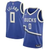 Comodo Moderno Damian Lillard Milwaukee Bucks Nike Unisex 2024/25 Swingman Player Jersey City Edition Royal