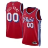 Comodo Philadelphia 76ers Jordan Brand Unisex 2022/23 Swingman Custom Jersey Statement Edition Red