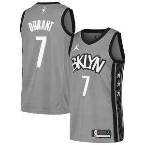 Comodo Resistente Kevin Durant Brooklyn Nets Nike Swingman Player Jersey Statement Edition Gray/Blue