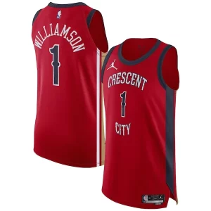 Comodo Resistente Magnifico Zion Williamson New Orleans Pelicans Jordan Brand Authentic Jersey Association Edition Red