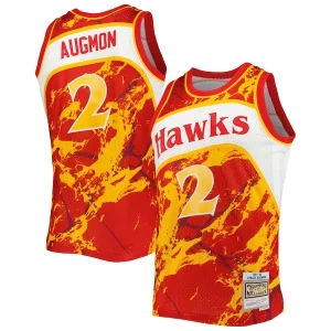 Comodo Robusto Lussuoso Stacey Augmon Atlanta Hawks 1991/92 Hardwood Classics Marble Swingman Jersey Red