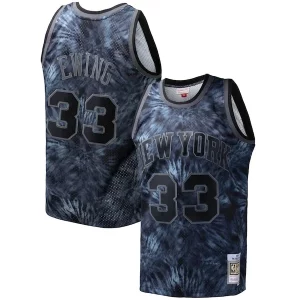 Comodo Sofisticato Pratico Patrick Ewing New York Knicks Hardwood Classics 1991/92 Tie Dye Swingman Jersey Black