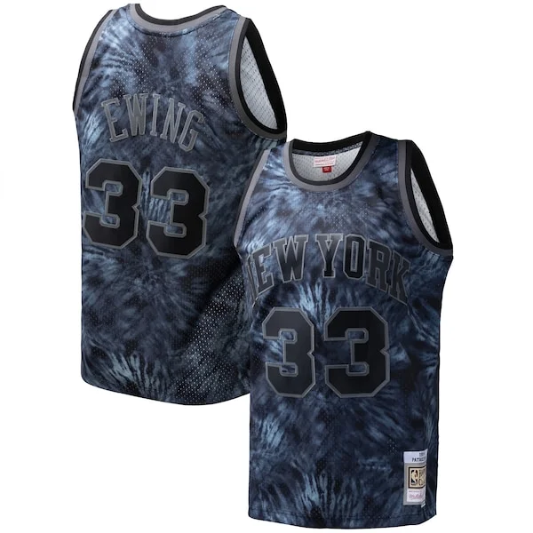 Comodo Sofisticato Pratico Patrick Ewing New York Knicks Hardwood Classics 1991/92 Tie Dye Swingman Jersey Black