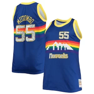Cool Accattivante Dikembe Mutombo Denver Nuggets Big & Tall 1991/92 NBA 75th Anniversary Diamond Swingman Jersey Blue