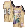 Cool Accattivante Ray Allen Milwaukee Bucks 75th Anniversary 1996/97 Hardwood Classics Swingman Jersey Gold