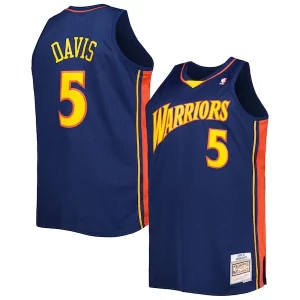 Cool Baron Davis Golden State Warriors Big & Tall Hardwood Classics 2006/07 Swingman Jersey Navy